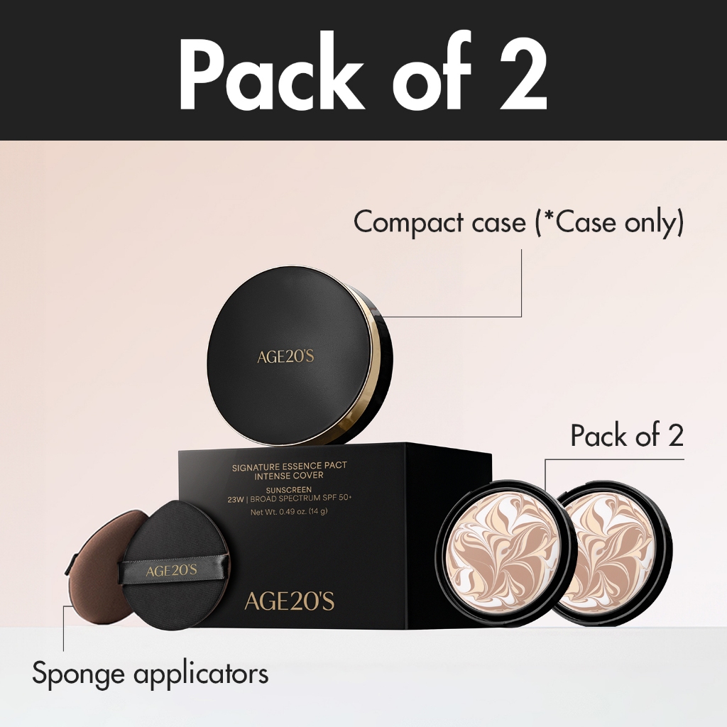 AGE20S อย่างเป็นทางการ | แพ็ค 2 ชิ้น | Signature Essence Pact – Intense Cover SPF50+/PA++++ (14g x 2ea) | รองพื้นคุชชั่นเกาหลี ราคา ถูกที่สุด ดีลบีเคเค แกลเลอรีภาพที่ 3