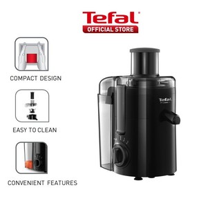 Tefal Frutelia Plus Juicer with Stainless Steel Filter ZE3708 - compact, 950ml pulp collector, 350W, 2 speeds & pulse