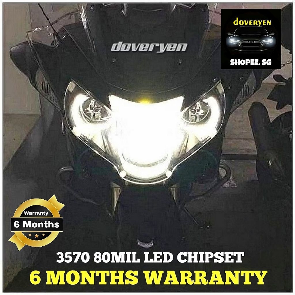 Bmw R1200RT - 1X Low Beam + 2X High Beam 6500k สีขาว LED ไฟหน้าหลอดไฟข้อผิดพลาดฟรี - 9005 H1 H7 H8 H
