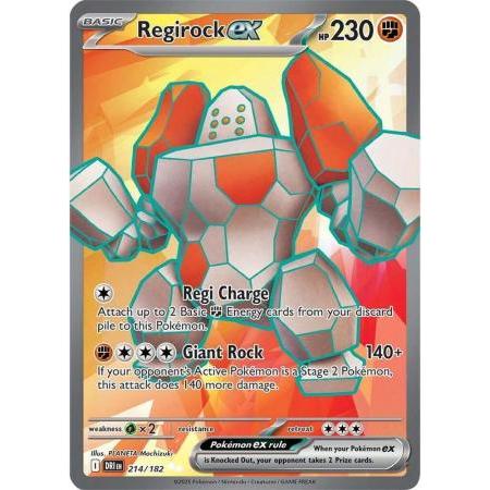 Regirock ex 214/182 SV:DRI Destined Rivals Ultra Singles
