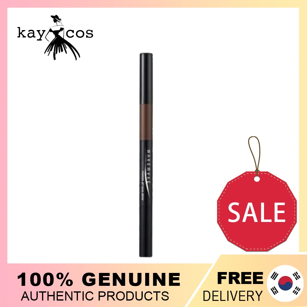 WAKEMAKE Powder Jet Dual Brow 0.2g + 0.4g – ดินสอเขียนคิ้วและแป้งแบบใช้คู่,