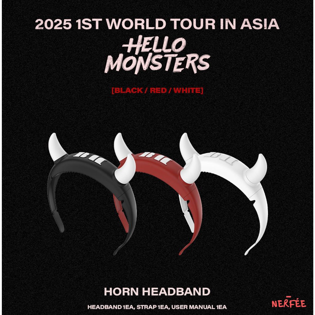 BabyMonster Asia Merch HORN HEADBAND (สีดํา/แดง/ขาว)