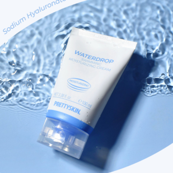 PRETTYSKIN Water Drop Swimming Moisture Cream Set 70ml+Mini Blue | ไฮเดรตติ้ง เจล ครีม | มอยเจอร์ไรเซอร์สูตรน้ํา | ชุดของขวัญสกินแคร์เกาหลี