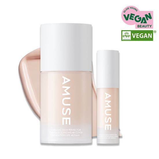 Amuse Ceramic Skin Perfector Foundation (ขนาดเต็ม 30ml /Mini 15ml) | 30มล. SPF40 PA++