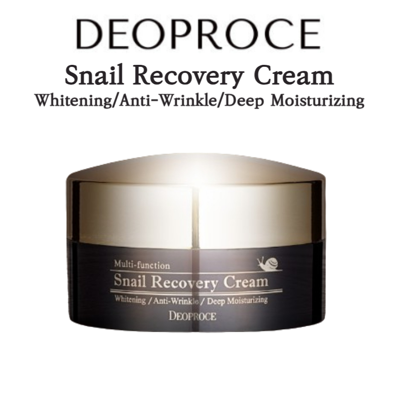 [DEOPROCE]Snail Recovery Cream 100g ไวท์เทนนิ่ง/ต่อต้านริ้วรอย/ให้ความชุ่มชื้น