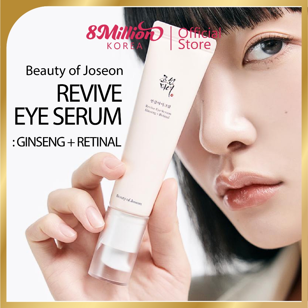 Beauty of Joseon Revive Eye Serum 30ml – Ginseng + Retinal Korean Eye Cream for Wrinkles & Firming