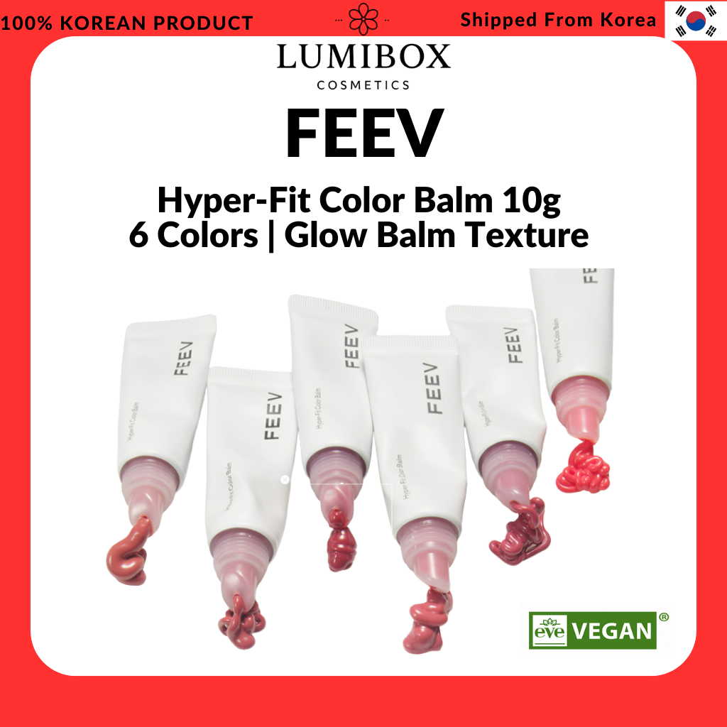FEEV Hyper-Fit Color Balm 10g / 6 สี / Glow Balm Texture