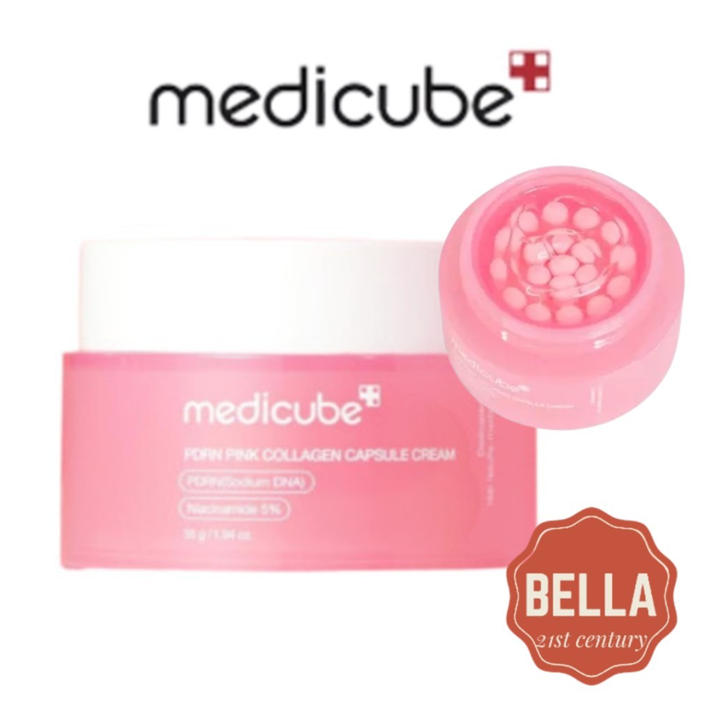 Medicube PDRN ครีมคอลลาเจนแคปซูลสีชมพู 55g