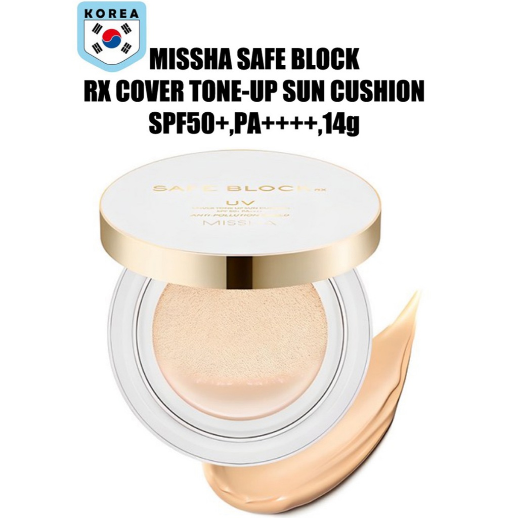 [MISSHA] SAKE BLOCK RX COVER TONEUP SUN CUSHION