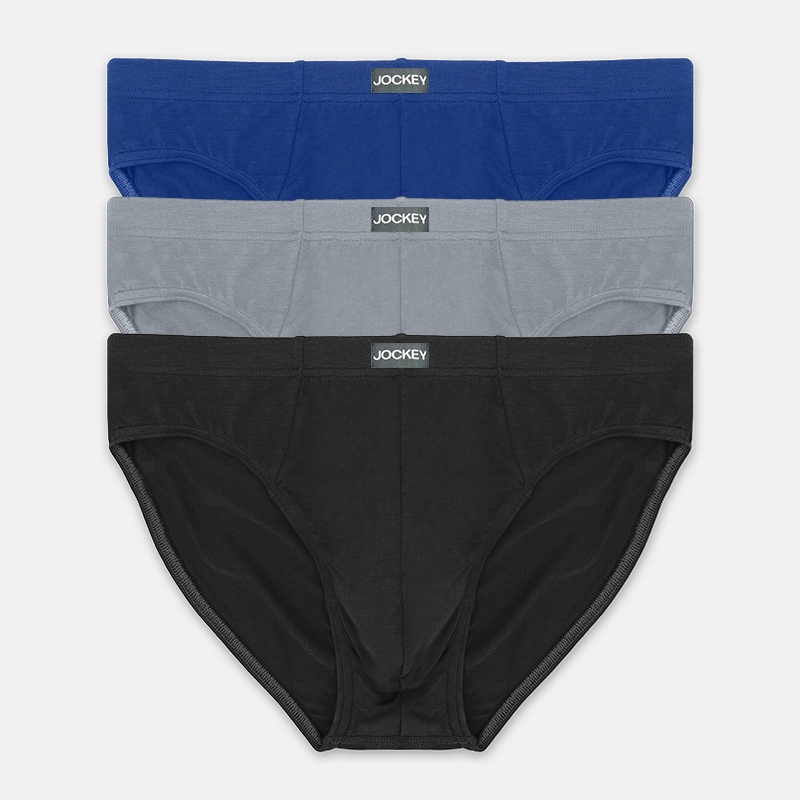 Jockey 3 ชิ้นผู้ชาย Mini Briefs Bamboo Elastane Basic JMB409497