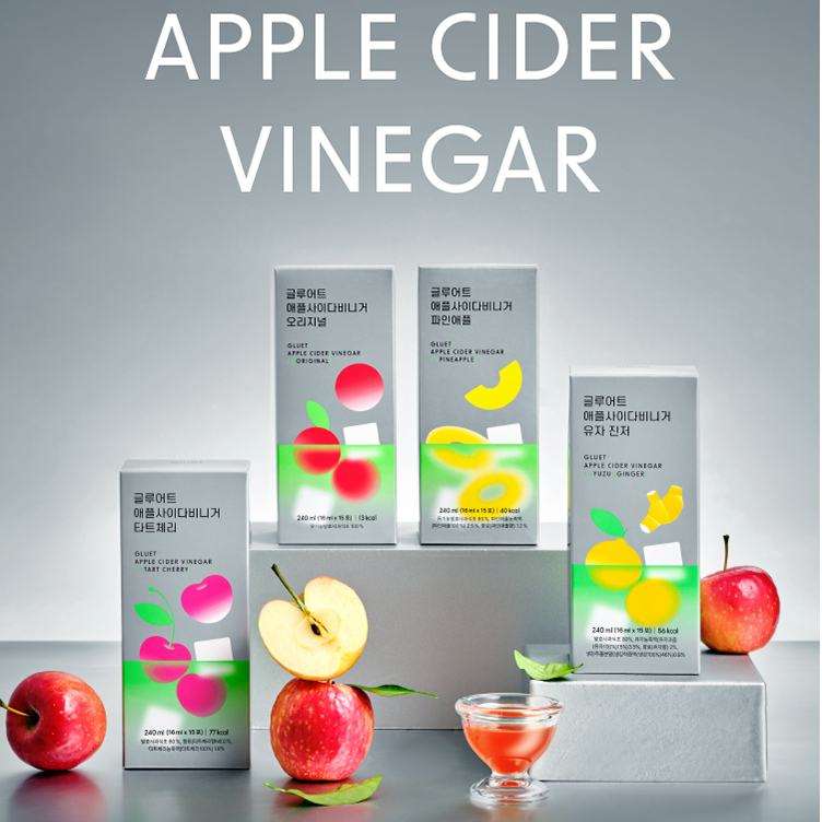 [GLUART] น้ําส้มสายชูหมักของ Apple, Asabi Stick Apple Cider Vinegar/ Yuja Ginger/Original/Tart Cherr