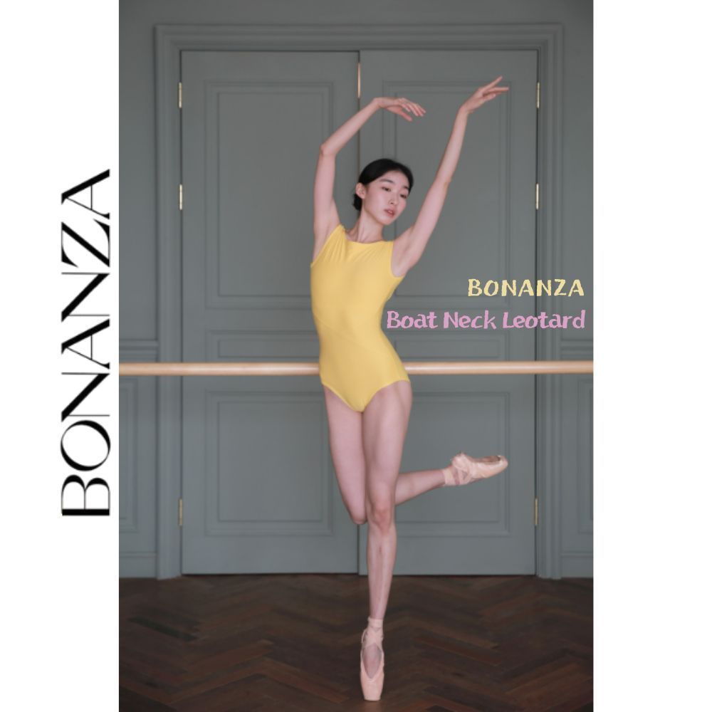 เสื้อผ้า Ballerina เกาหลี Leotard, BONANZA เรือคอ Leotard, เกาหลีบัลเล่ต์ Leotard