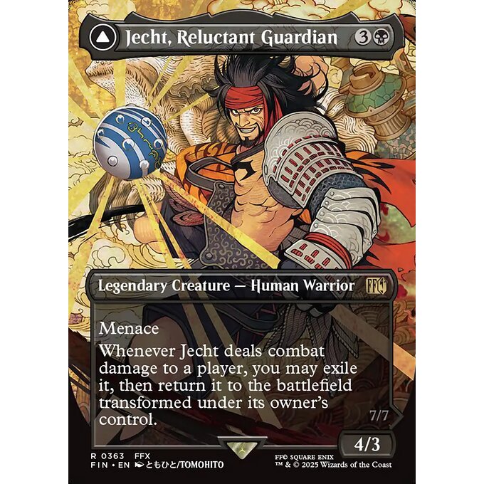 FIN_363 Ject, Reluctant Guardian // Braska Final Aeon *Final Fantasy BL AA* MTG Magic: The Gathering