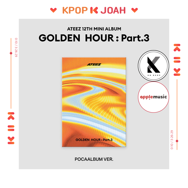 [POB](POCA Ver.) ATEEZ [GOLDEN HOUR : Part.3] 12th Mini Album (13th Jun.2025)