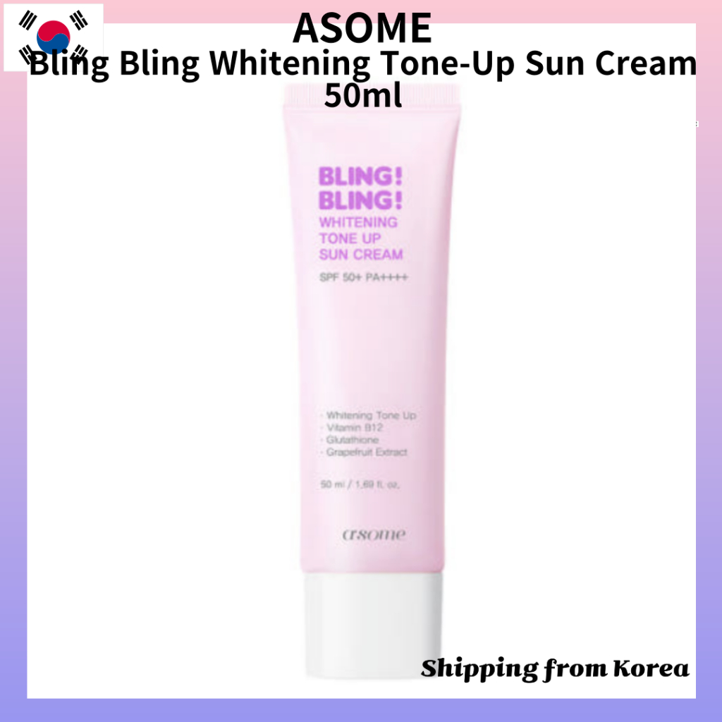 [ASOME] Bling Bling Whitening Tone-Up Sun Cream 50ml SPF50+ PA++++/Radiant Lavender-Pink Glow