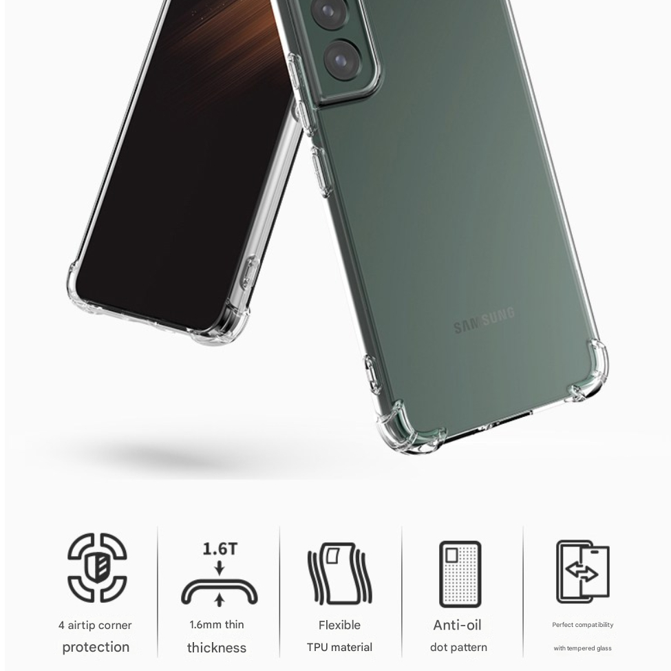 Sinjimoru Bumper Reinforcement 4DX Airtip Jelly Phone Case