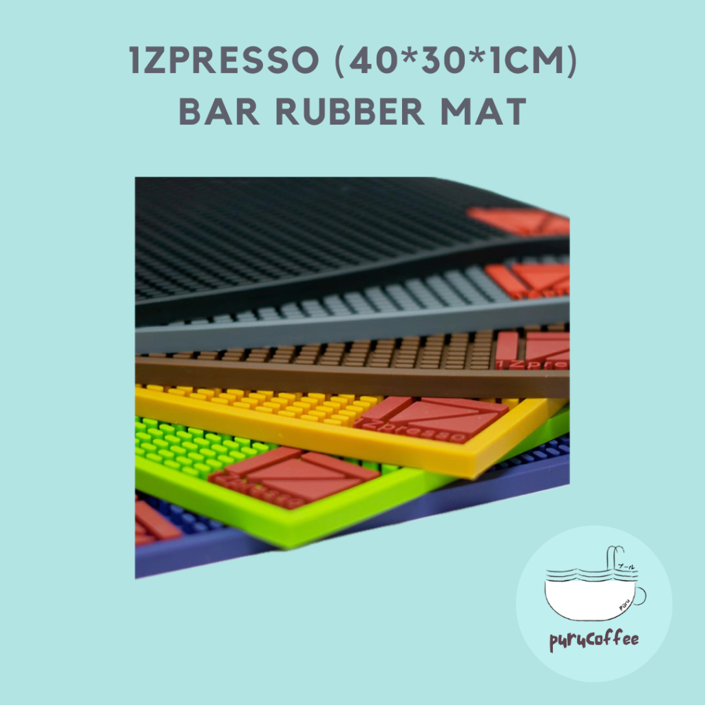 พรมยาง 1Zpresso Bar - สีดํา (40*30*1ซม.)