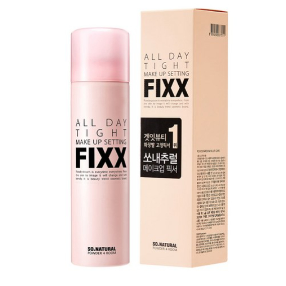 So Natural All Day Tight Makeup Setting Fixx Spray | 100มล | ติดทนนาน น้ําหนักเบา ขายดีเกาหลี