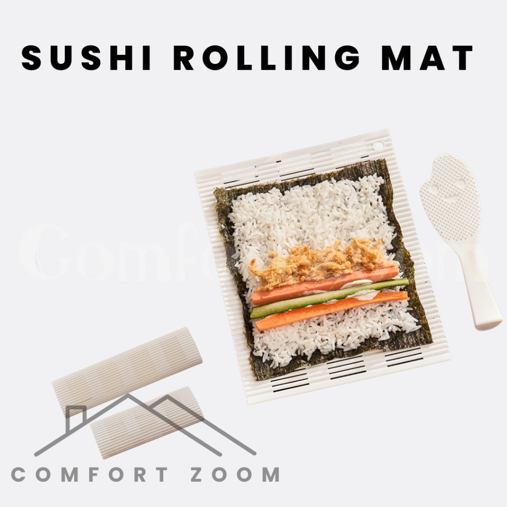Plastic Non-Stick Sushi Rolling Mat / Homemade Sushi Roller Maker