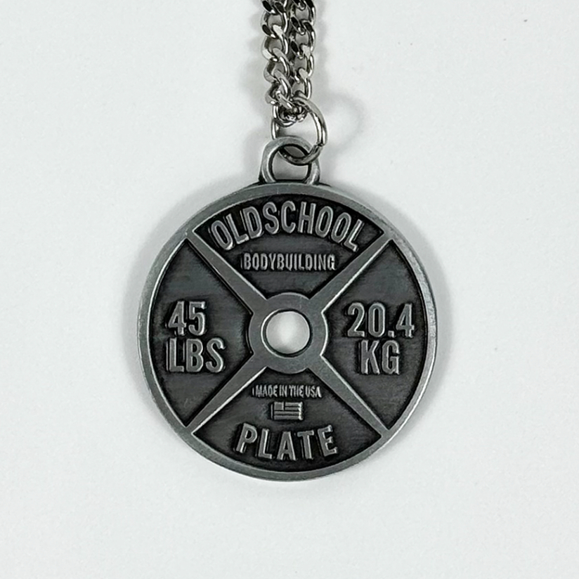 เพาะกาย Gym Plate Dumbell Man Cbum สร้อยคอจี้สแตนเลส