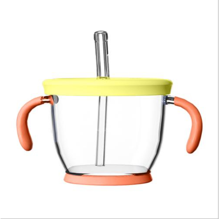 Toukie150ml ถ้วยหัดดื่มสําหรับเด็กพร้อมฟางเด็กวัยหัดเดิน Sippy Mug ด้ามจับง่ายสําหรับเด็ก Tumbler Wa