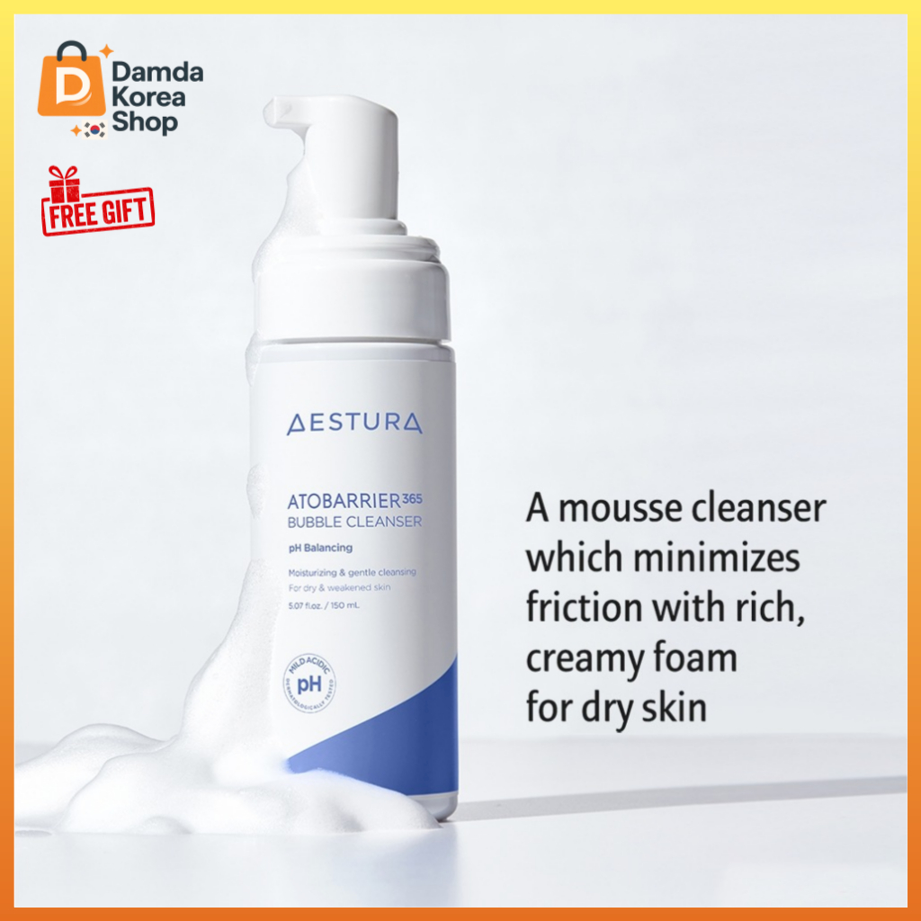 [AESTURA] Atobrier 365 Bubble Cleanser 150ml Mild pH Foaming Cleanser สําหรับผิวแห้งและแพ้ง่าย
