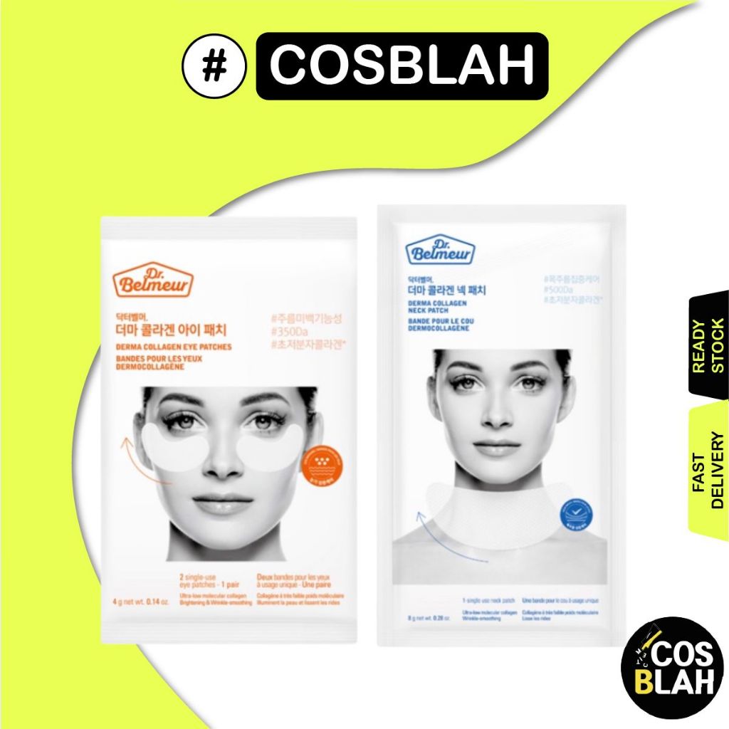 The Face Shop Dr.Belmeur Derma Collagen Neck Patch 8g / Eye Patch 4g