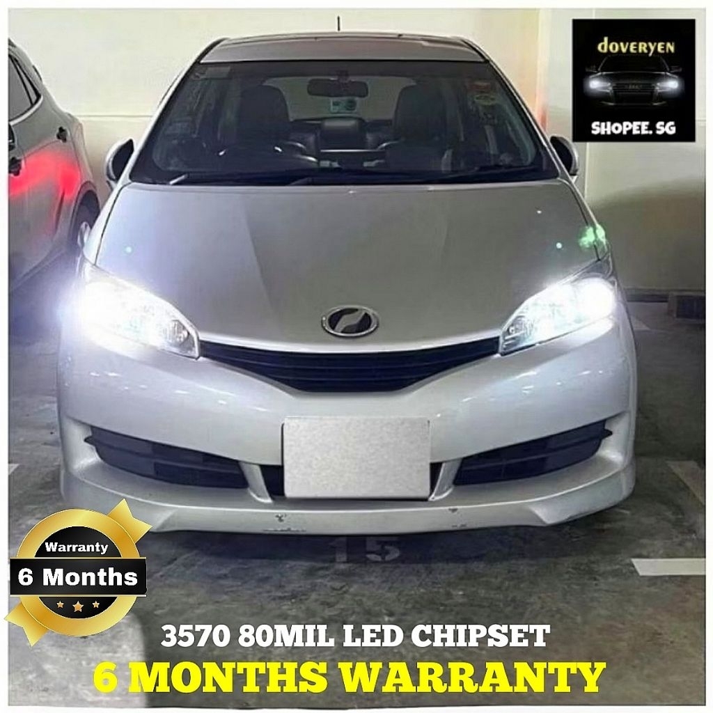 Toyota Wish 2nd Gen - 6500k ไฟหน้า LED สีขาว/หลอดไฟหมอก - 9005 9006 H7 H8 H9 H11 H1 HB3 HB4 T15 T10 