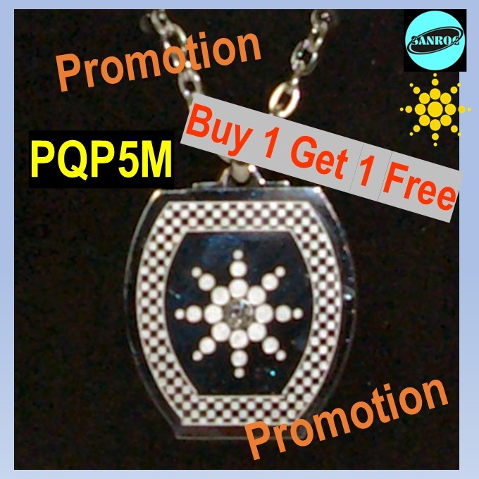 Quantum Science Scalar Energy Male "Trophy" S/สร้อยคอจี้เหล็ก PQP5M