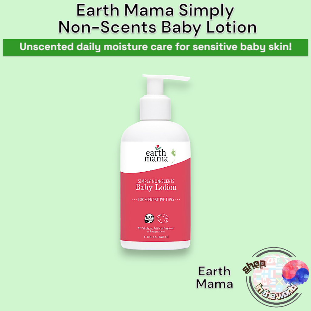 Earth Mama Simply Non-Scents Baby Lotion 240ml