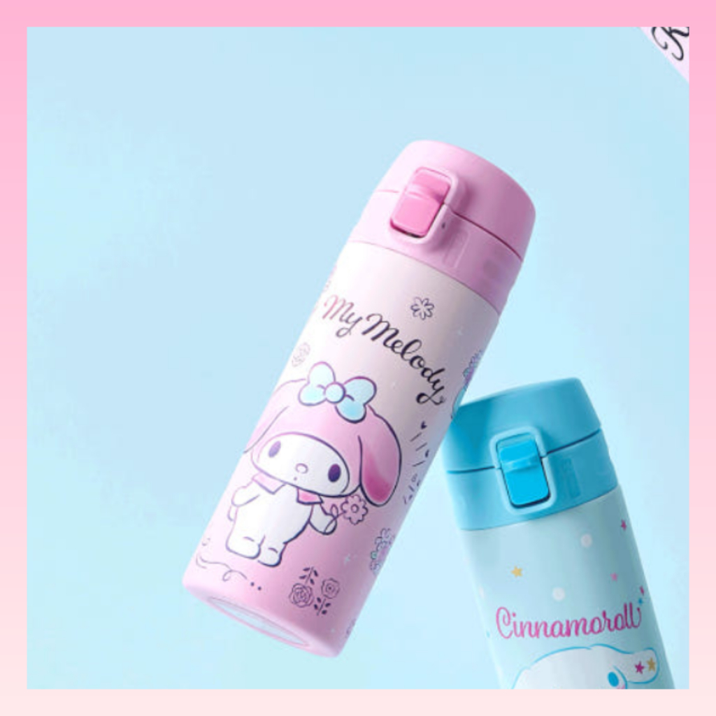 LocknLock แก้วน้ํามายเมโลดี้ 400มล | เบาพิเศษ | แก้วน้ําน่ารัก | ฝาสัมผัสเดียว