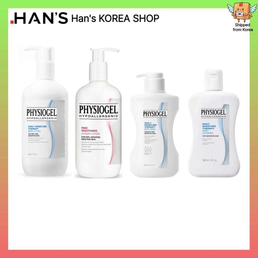 [PHYSIOGEL] BODY Lotion & Wash, 4 Types(DMT BODY Lotion, Red Soothing AI BODY Lotion, DMT BODY Wash,