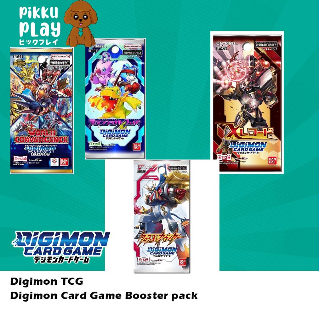 ญี่ปุ่น DIgmon การ์ดเกม Booster แพ็ค BT-08 /Bt-09 / Bt-10 / BT-11 / BT-21