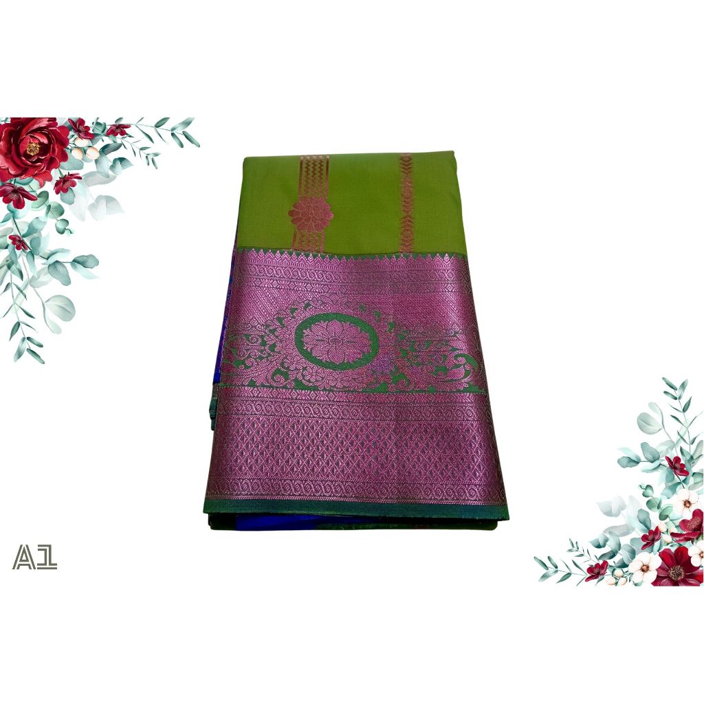 SILK SAREE - ELITE BRIDAL FANCY SAREE - พร้อมเสื้อ