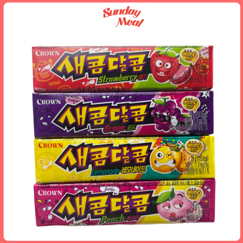 ขนมเคี้ยว Sakom Dalkom– 4 รสชาติ (7 ชิ้น อันละ 29g) / มัด