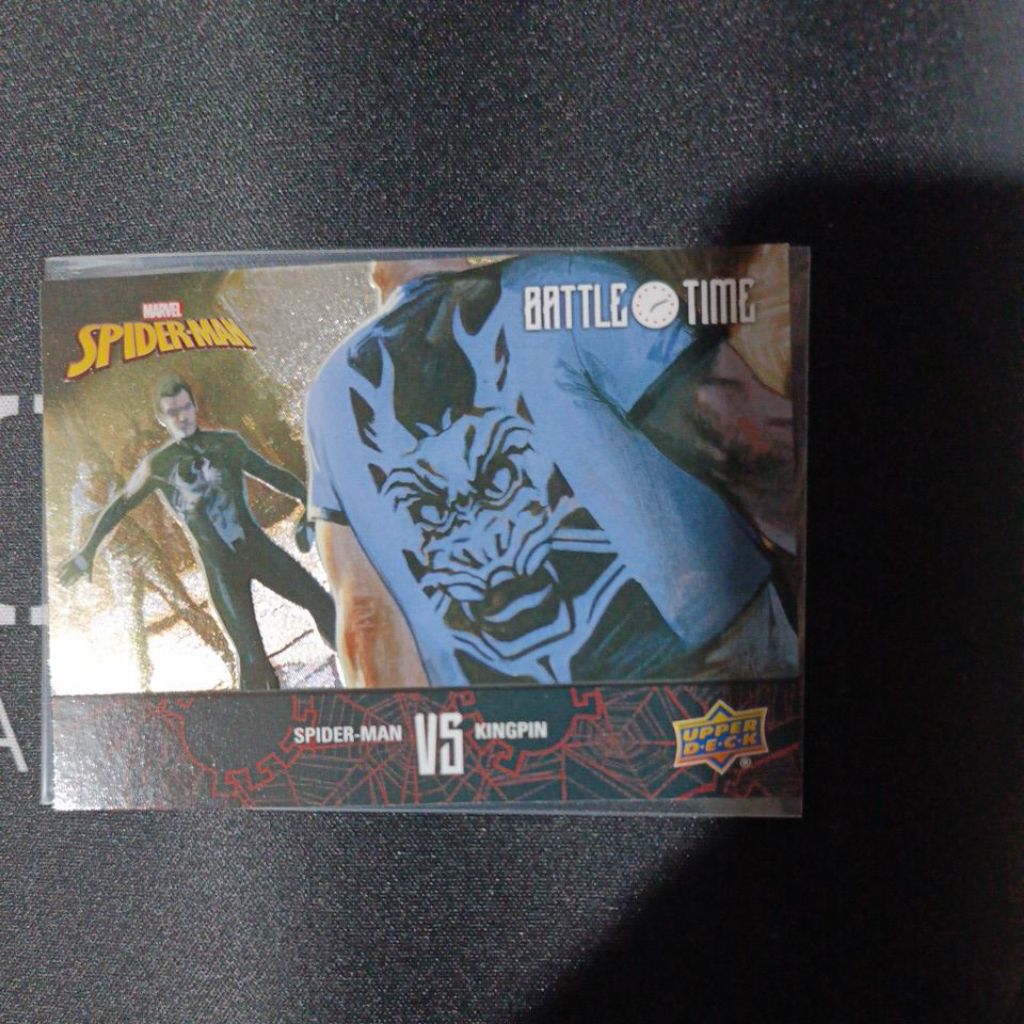 Upper Deck Marvel Spiderman 2024 Battle Time Spiderman VS Kingpin card BT-2