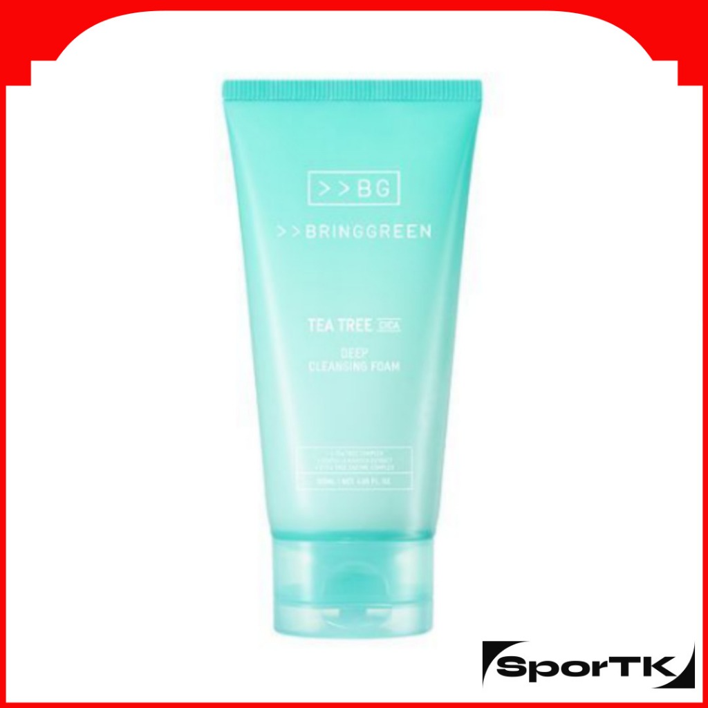 BRING GREEN Tea Tree Cica ดีพ คลีนซิ่ง โฟม 120มล