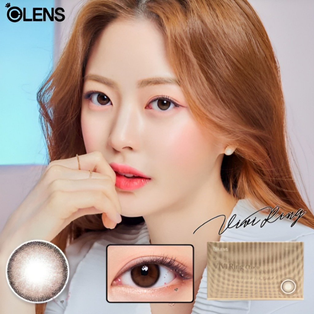 OLENS Vivi Ring Choco Month– 1 สี  | รายเดือน Vivi Ring Choco คอนแทคเลนส์สี K-Beauty 2p 1 กล่อง