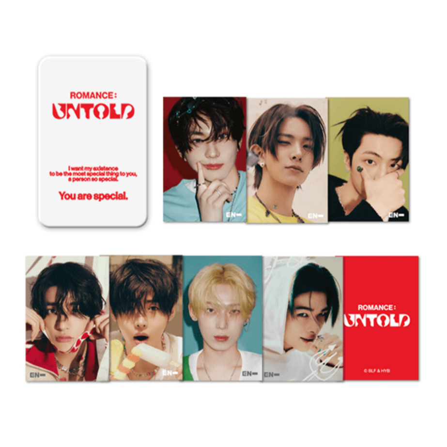 ENHYPEN LENTICULAR MINI CARD & TIN CASE SET (ROMANCE : UNTOLD)