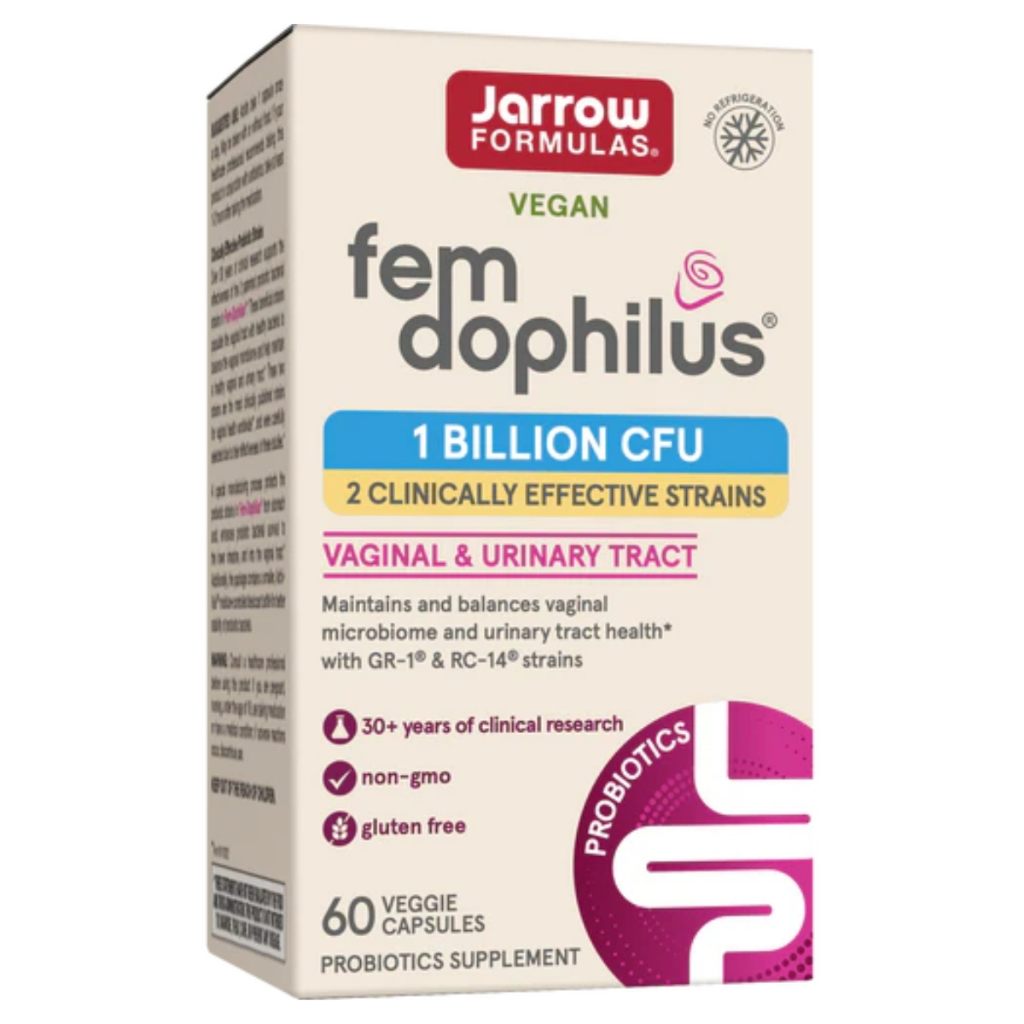Jarrow Formulas Fem-Dophilus 60 แคปซูล 1 พันล้าน CFU 2 สายพันธุ์ที่มีประสิทธิภาพทางคลินิก จากเกาหลี