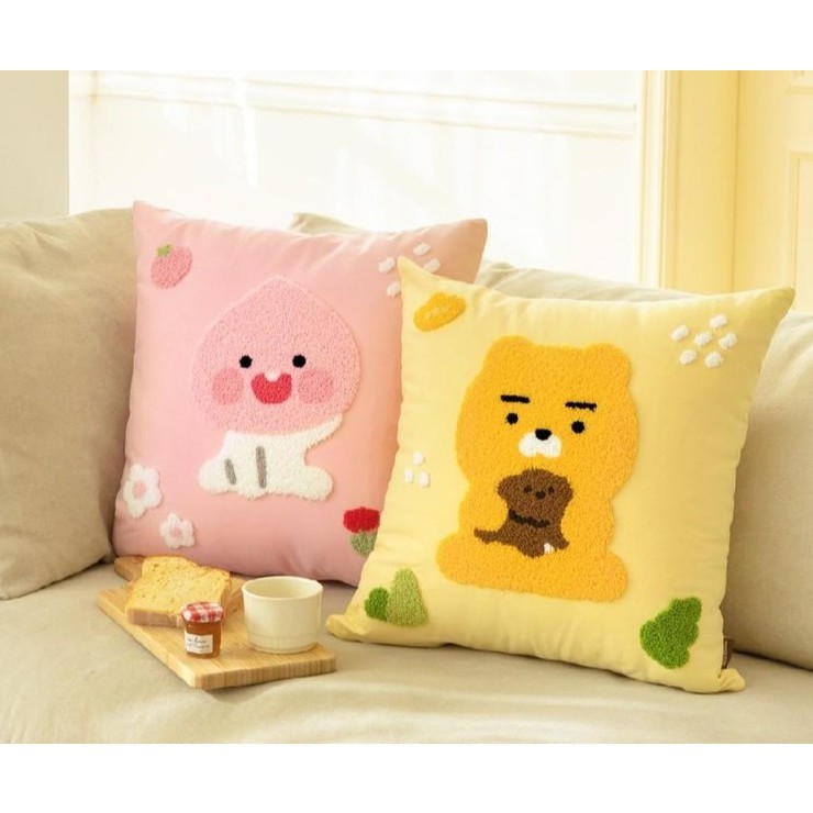 [Kakao Friends] APRIL ปลอกหมอนอิงสี่เหลี่ยม 45x45ซม. (ไม่รวมเบาะ) - Apeach/Lyan