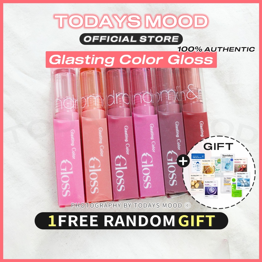 [rom&nd] Glasting Color Gloss ลิปกลอสสีติดทนนาน | Romand romnd ลิปทินท์เนื้อน้ํา
