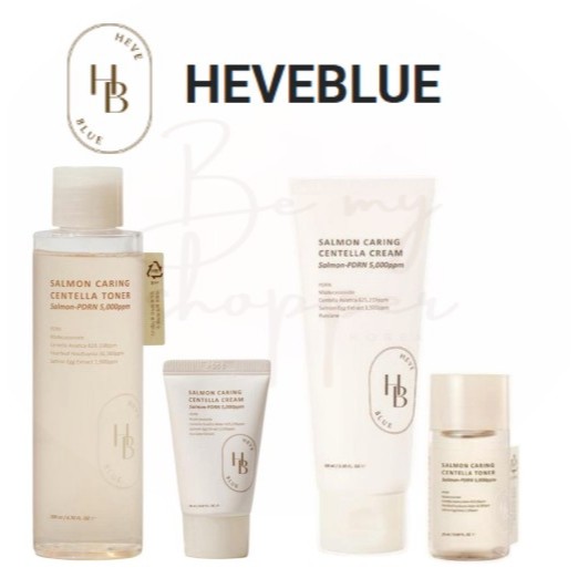 [HEVEBLUE] PDRN Salmon Caring Centella Toner / Cream Set