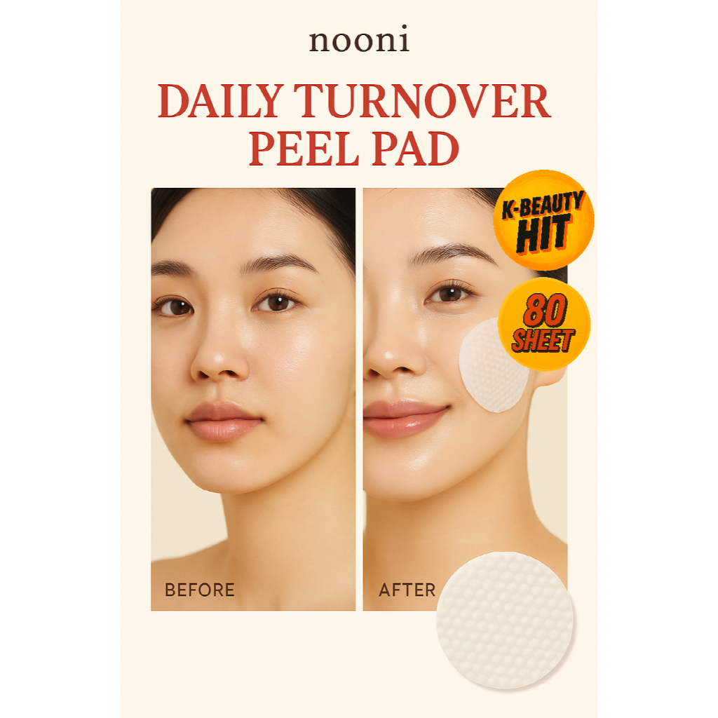 [NOONI] AHA Daily Pore Clear Texture Pad 145ml, 80 แผ่น