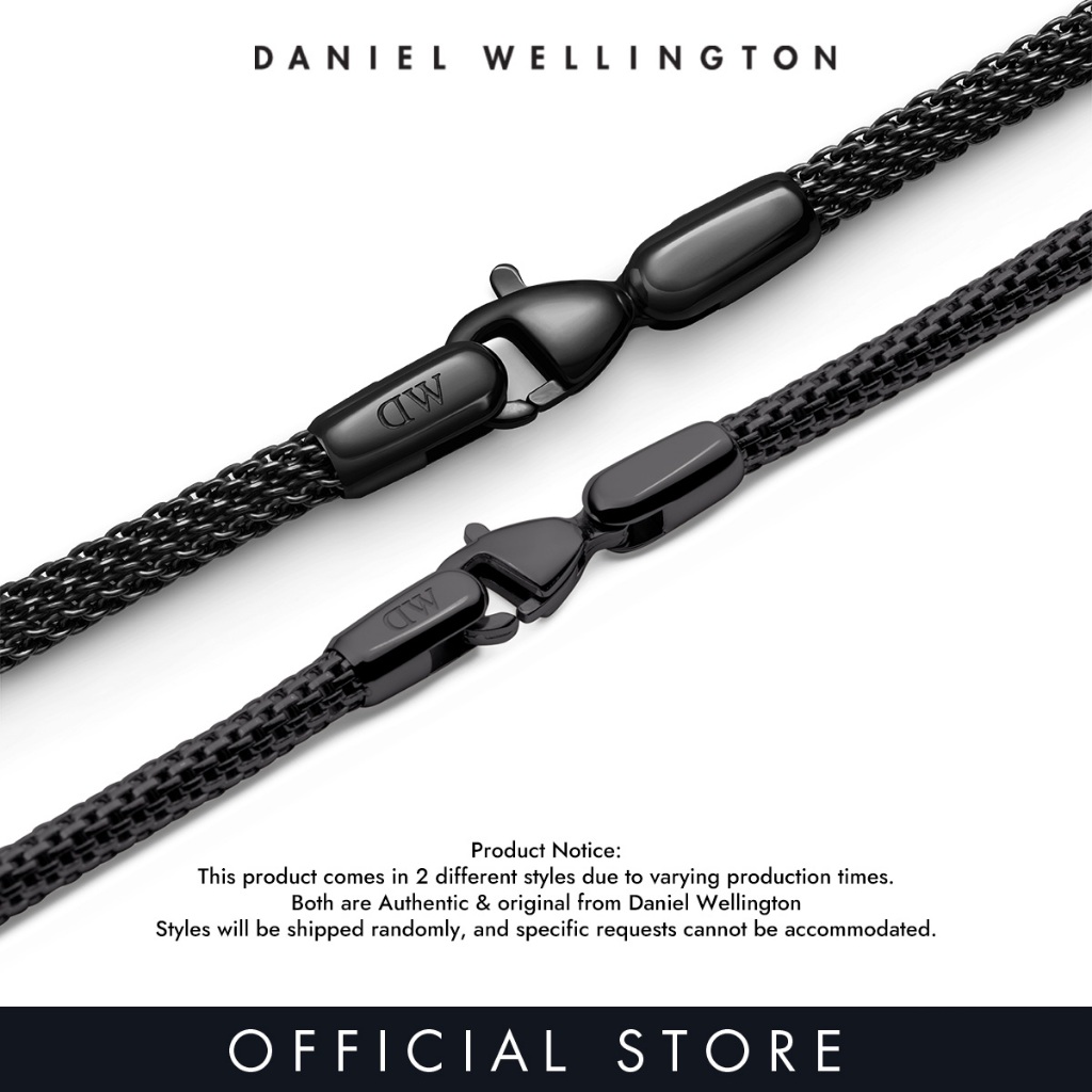Daniel Wellington سوار شبكي Tide Ashfield — أسود — صورة 4