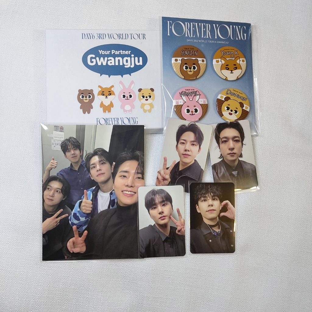 DAY6 ของแท้ [Gwangju Concert] Gift Set | การ์ดสะสม / ปุ่มกลม / โปสการ์ด | ทัวร์โลกครั้งที่ 3 FOREVER