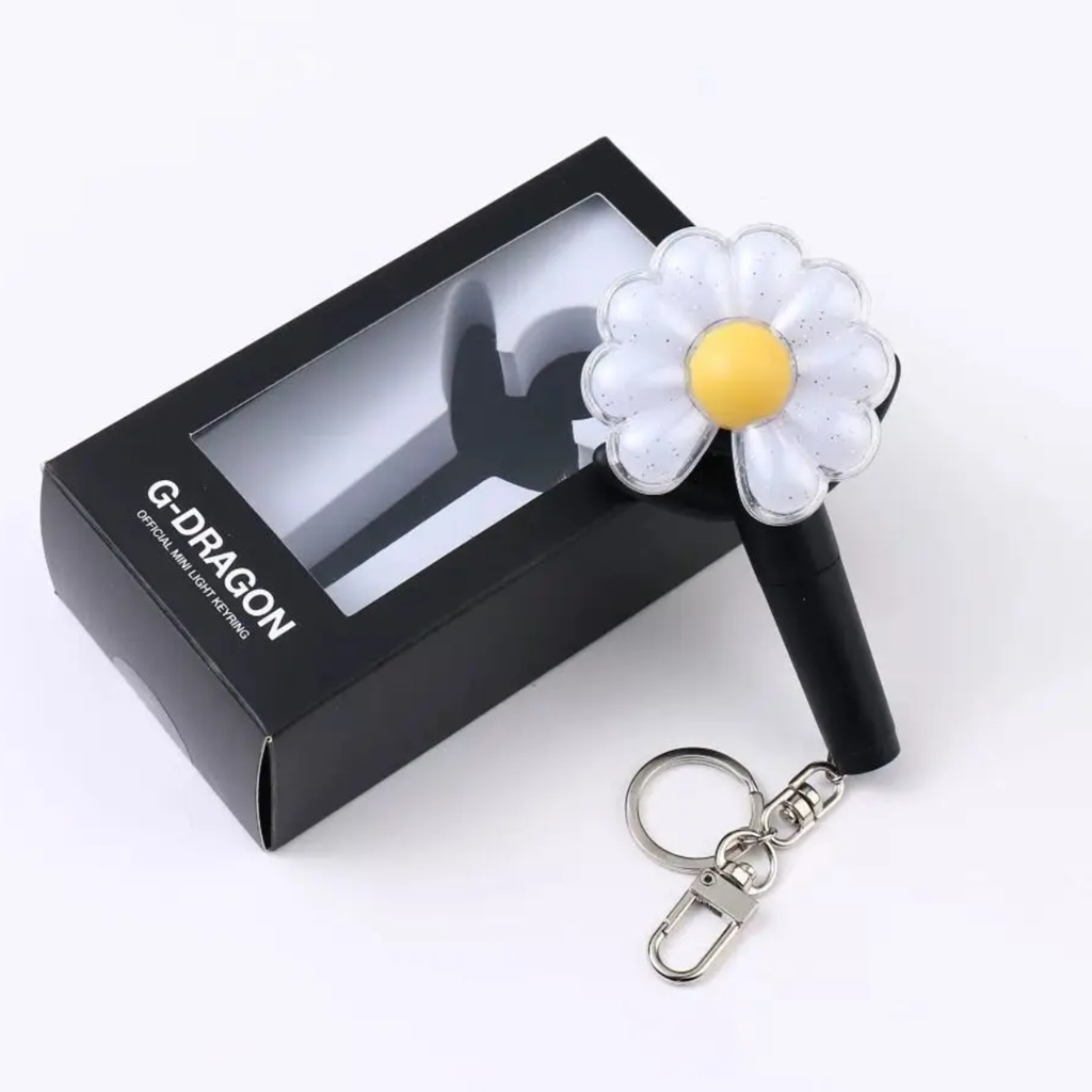 G-DRAGON GD Mini Light Stick Keyring พวงกุญแจ Little Daisy Glow | เกาหลี เกาหลี