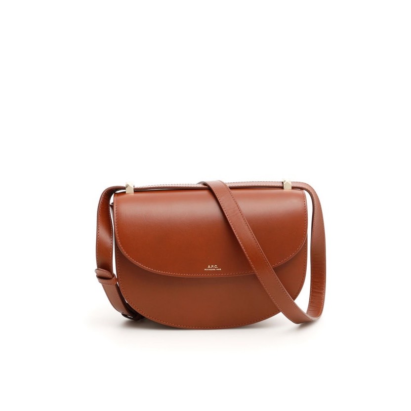 [จากเกาหลี ] APC Geneve Bag หนังสีน้ําตาลเต็ม