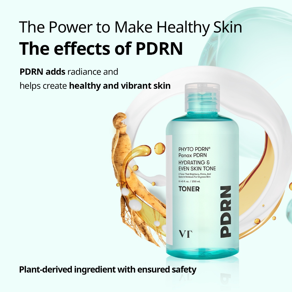 [VT] PDRN Toner 250ml | โทนเนอร์ PDRN วีแกน โสมป่า | ชุ่มชื้น ผิวกระจ่างใส ลดเลือนริ้วรอย [เรือธงอย่างเป็นทางการ] — صورة 3