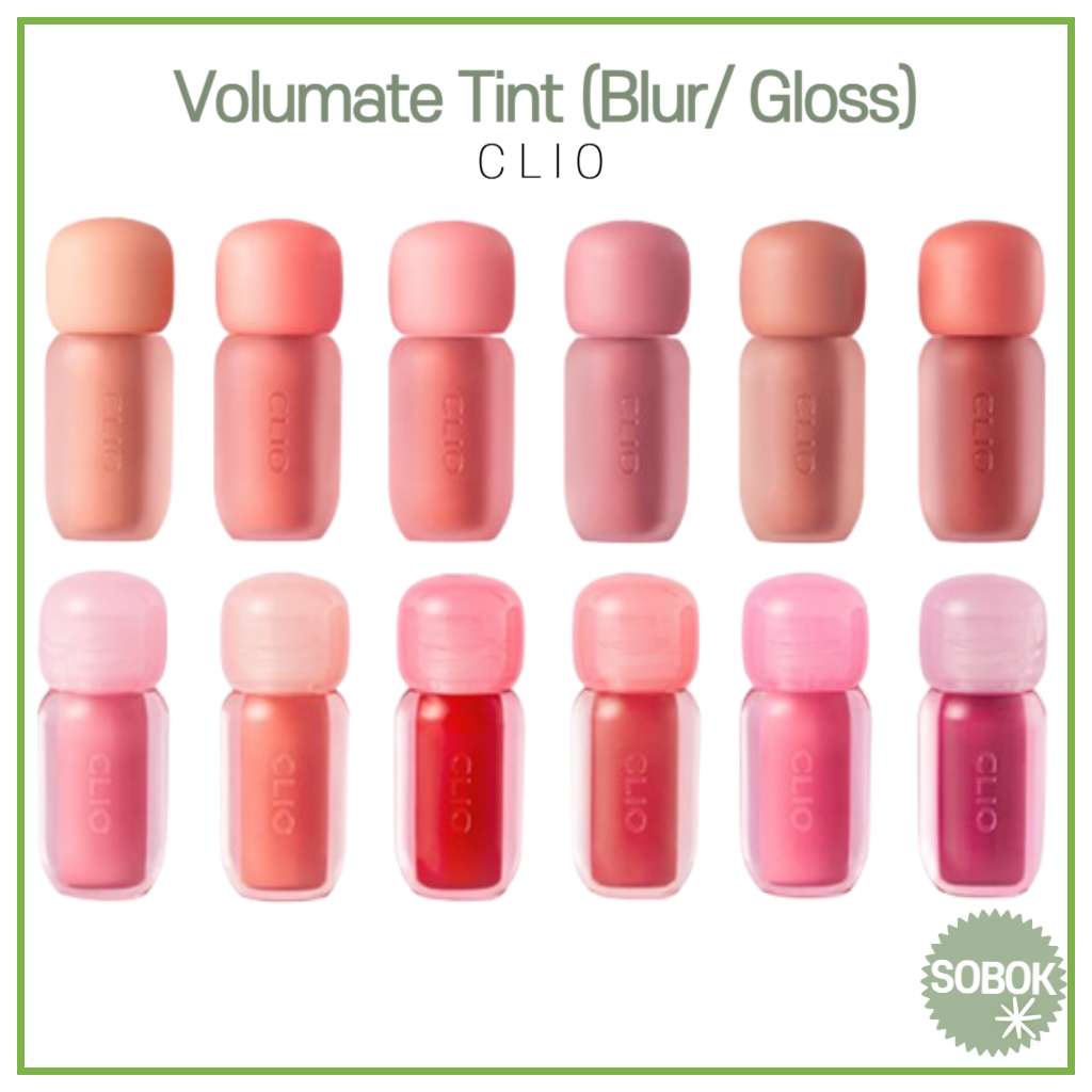 [CLIO] Volumate tint (Blur/ Gloss) 12 สี Matte / Gloss liptint